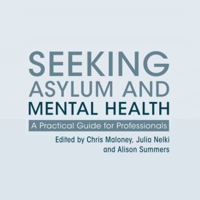 Cover of 'Seeking Asylum and Mental Health,' a resource for understanding refugee mental health challenges.